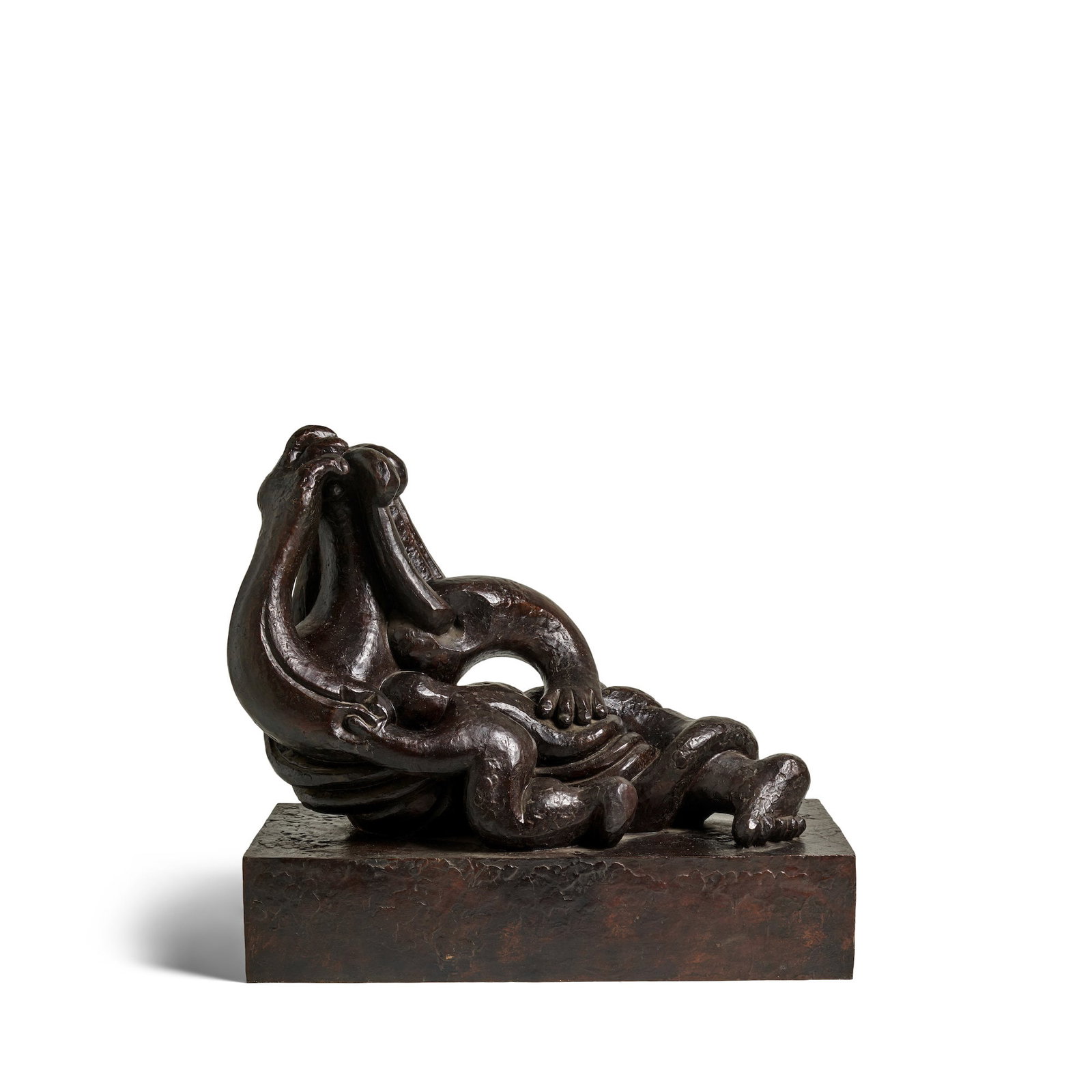 JACQUES LIPCHITZ (1891-1973) Hagar I 31 x 36 x 17 11/16 in (79 x 91.5 x 45 cm) (Conceived in 194...: JACQUES LIPCHITZ (1891-1973) Hagar I signed and numbered 'J. Lipchitz 4/7' and marked with the artist's thumbprint (on the top of the base); signed again (on the underside of the figure's back) and st