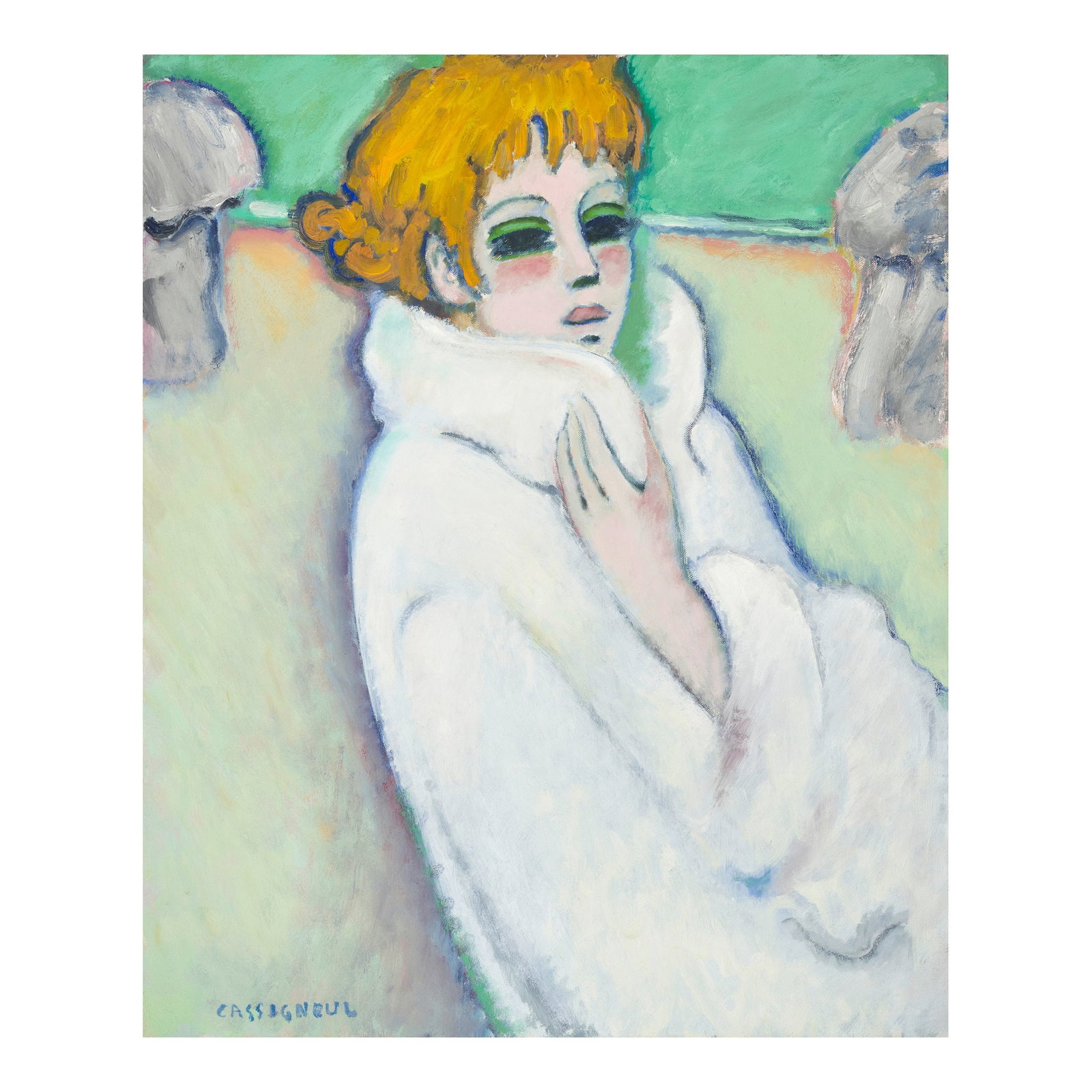 JEAN-PIERRE CASSIGNEUL (B. 1935) Le peignoir de bain 23 13/16 x 19 9/16 in (60.5 x 49.7 cm) (Pai... (1 of 1)