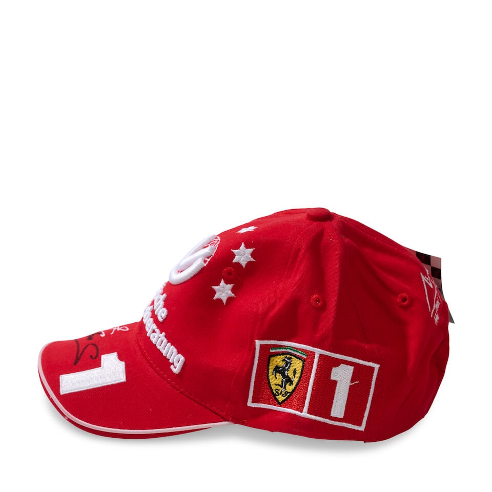 A Scuderia Ferrari Michael Schumacher 2003 cap signed by Mick Schumacher, - 3