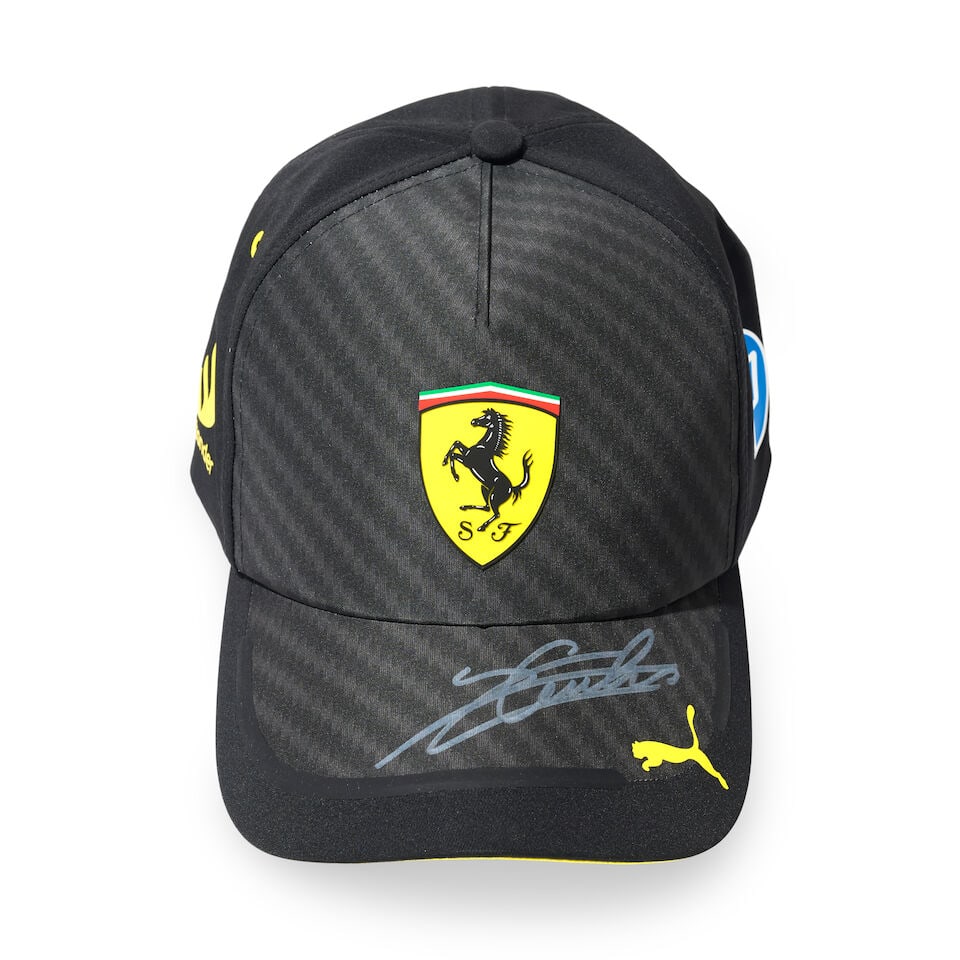 A Charles Leclerc Monza Grand Prix 2022 weekend used Nomex, ((3)) - 4