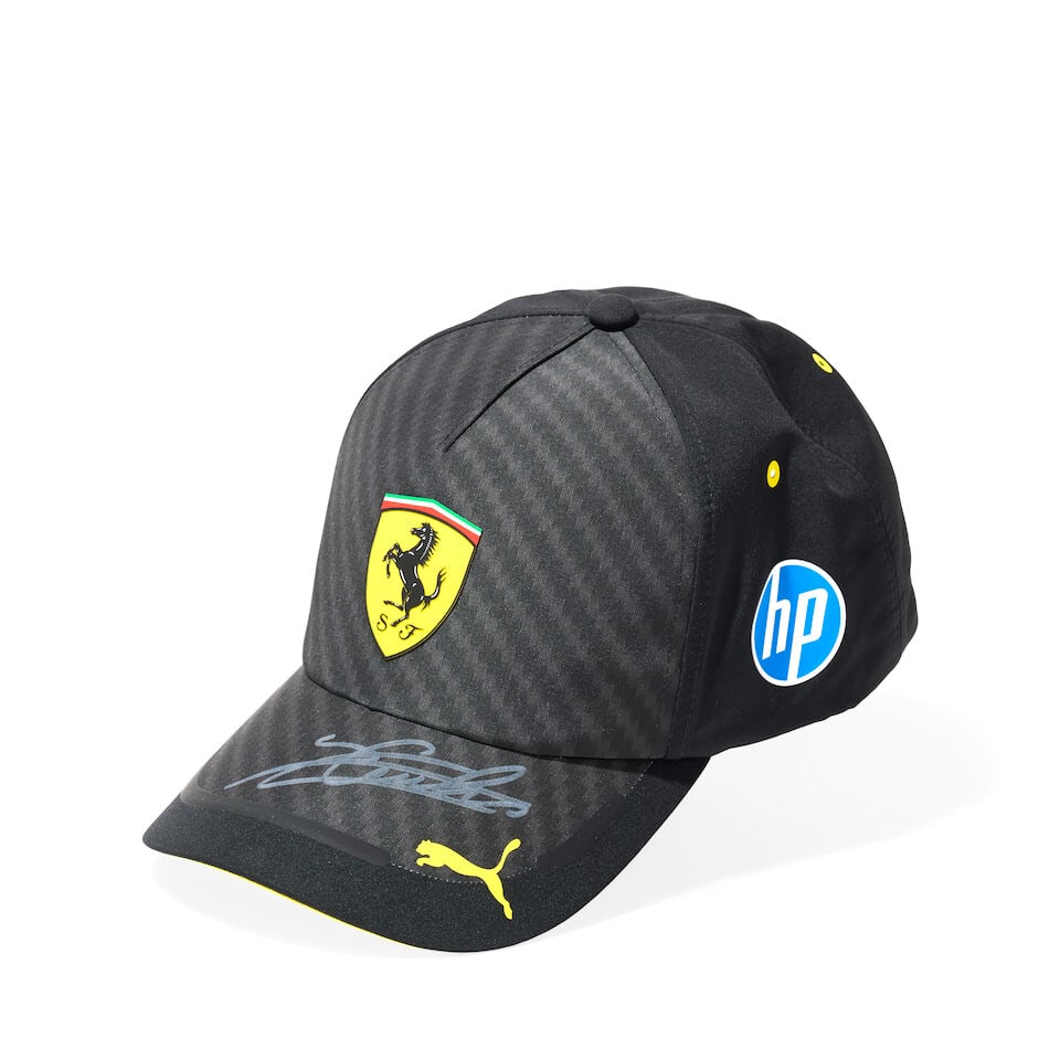 A Charles Leclerc Monza Grand Prix 2022 weekend used Nomex, ((3)) - 6