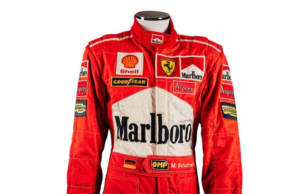 Michael Schumacher's Scuderia Ferrari 1998 San Marino Grand Prix overalls, - 3