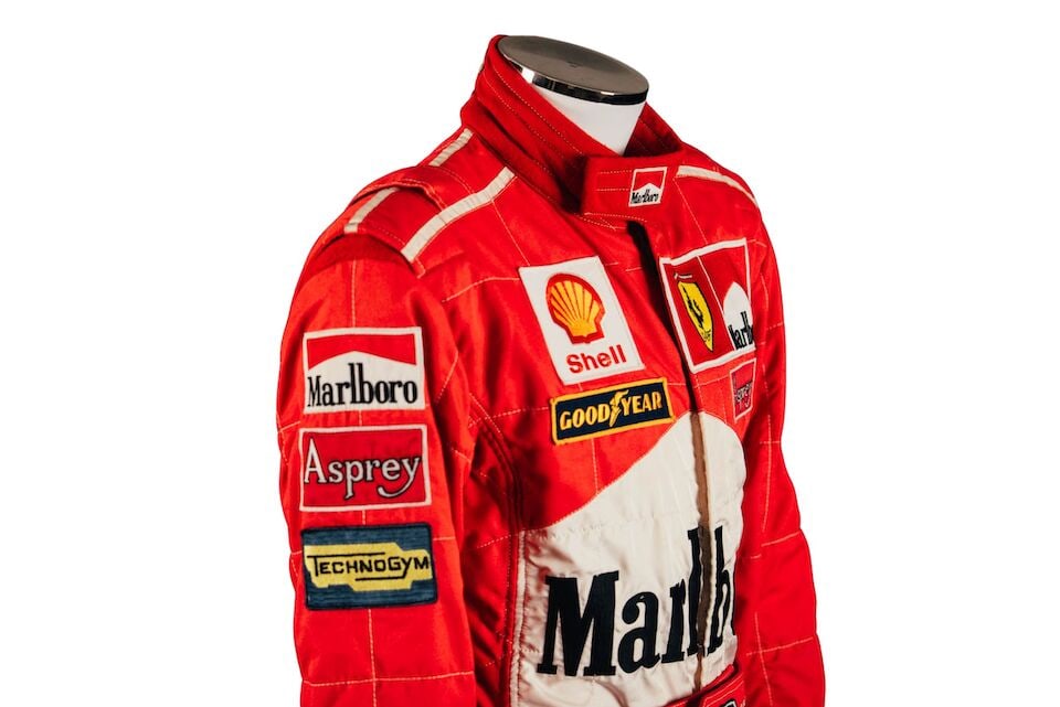 Michael Schumacher's Scuderia Ferrari 1998 San Marino Grand Prix overalls, - 6