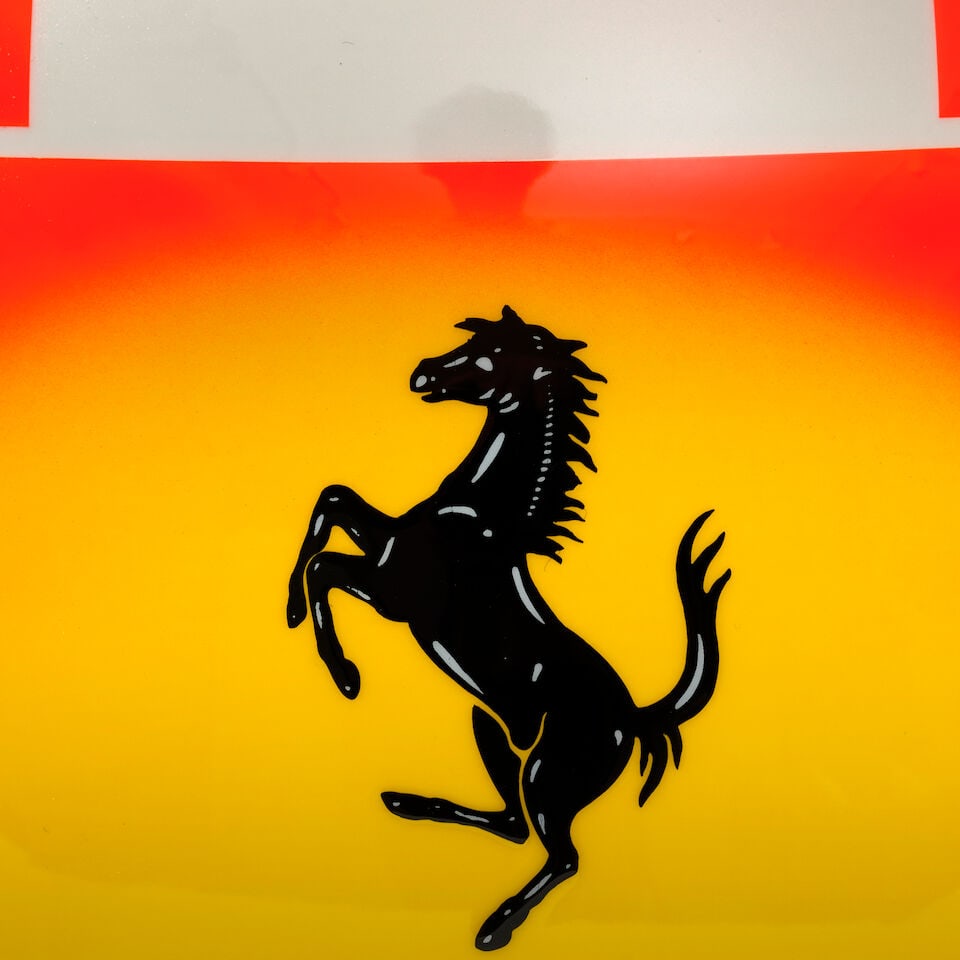A Michael Schumacher Ferrari F1 2005 'mechanics' helmet, specially commissioned by Schumacher fo... - 2