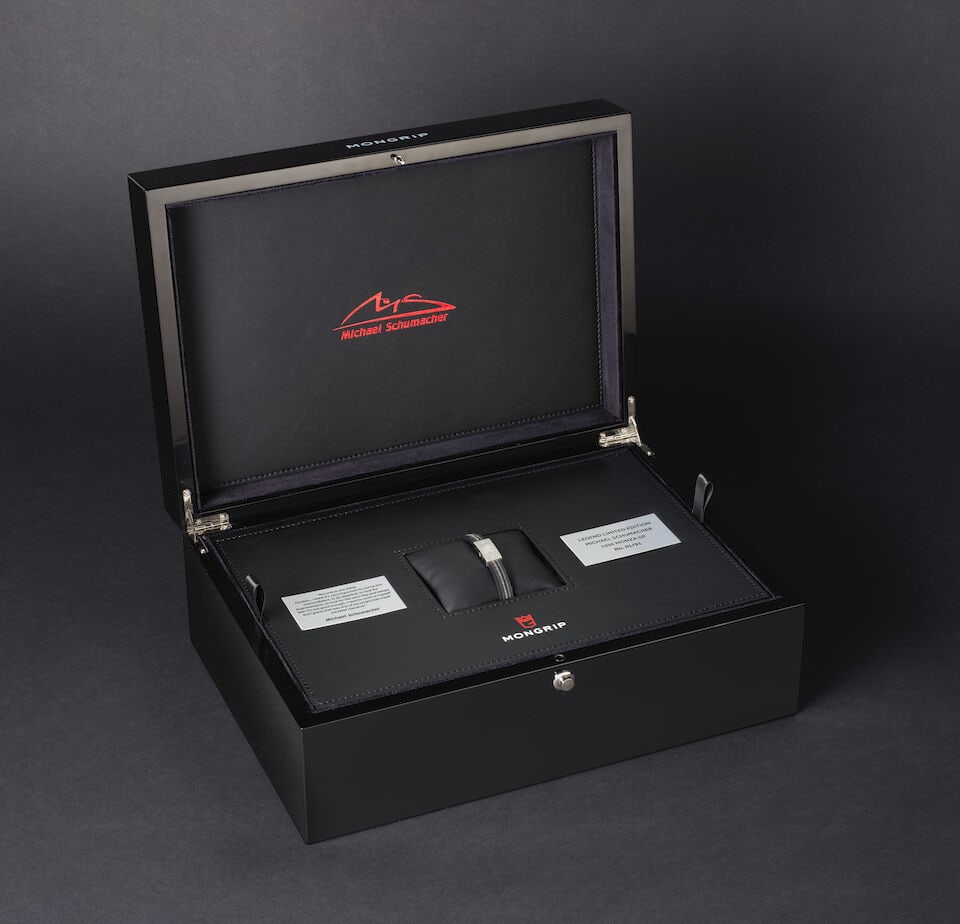 A Michael Schumacher 1996 Monza Grand Prix MZ96 'Legend' limited edition bracelet by MONGRIPT... - 4