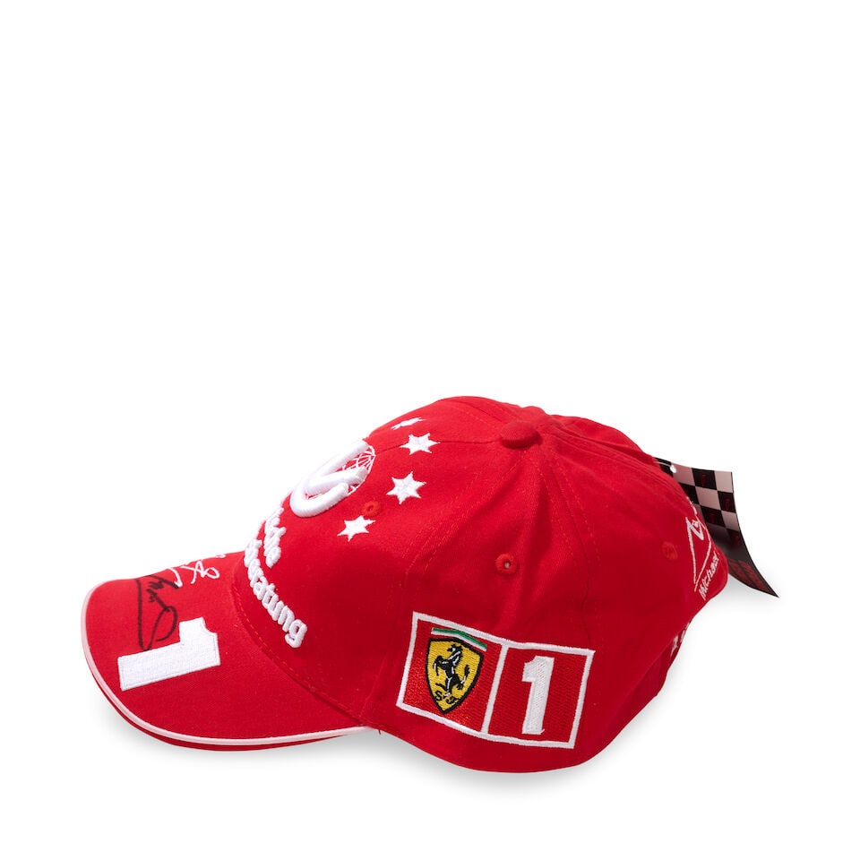 A Scuderia Ferrari Michael Schumacher 2003 cap signed by Mick Schumacher, - 3