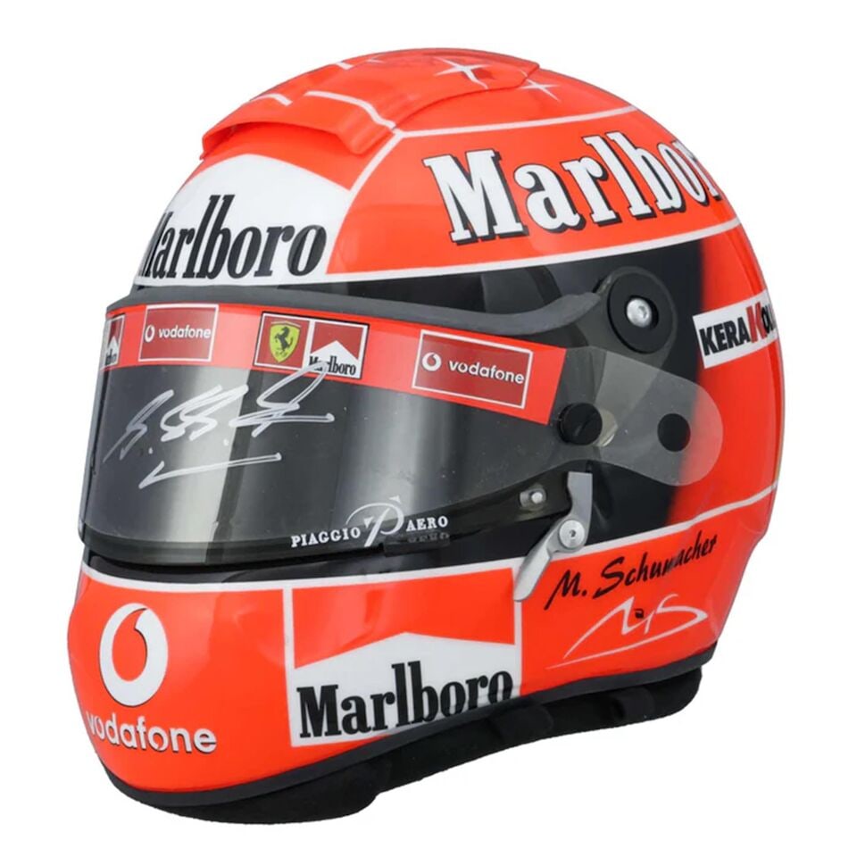 A Michael Schumacher 2002 Scuderia Ferrari RF1 German, Hungarian & Italian GP replica helmet, wi... - 5
