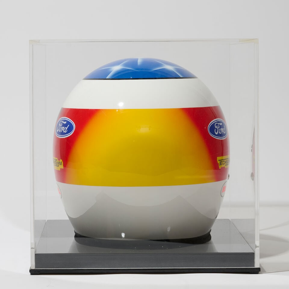 A signed Michael Schumacher 1992 Benetton replica helmet, - 2