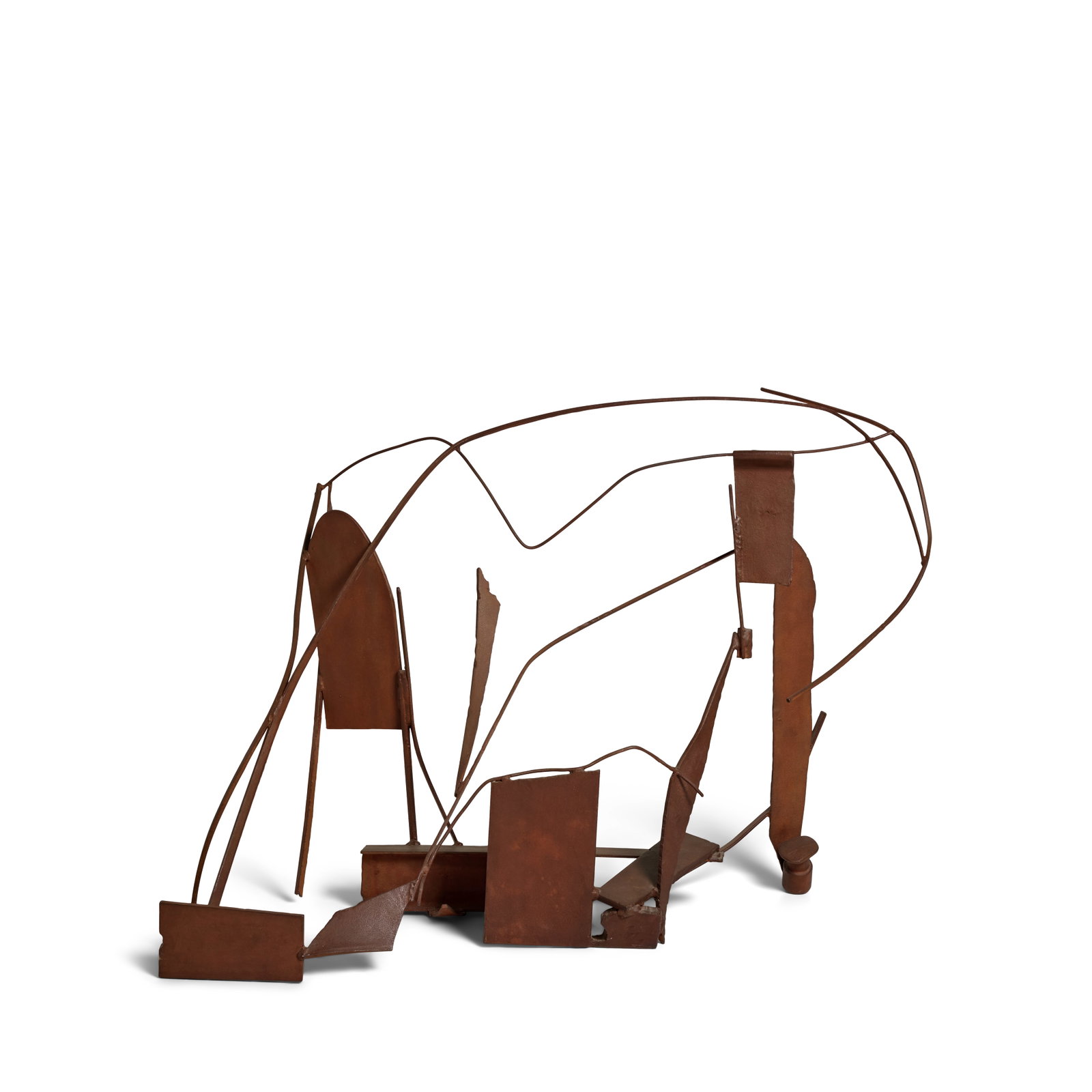 ANTHONY CARO (1924-2013) Table Piece CCCLXV 34 x 41 1/2 x 24 in (86.4 x 105.4 x 61 cm) (Executed...: ANTHONY CARO (1924-2013) Table Piece CCCLXV steel, rusted and varnished 34 x 41 1/2 x 24 in (86.4 x 105.4 x 61 cm) Executed in 1976-77. This work is unique Footnotes: Provenance Annely Juda Fin
