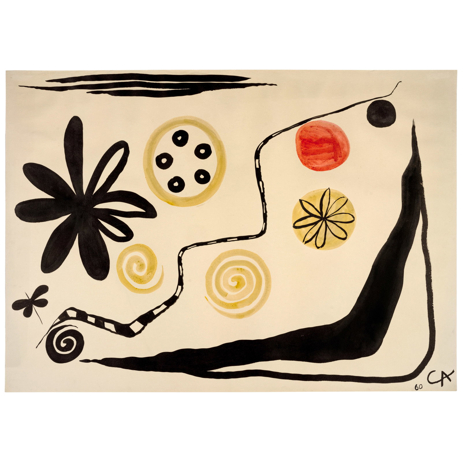 ALEXANDER CALDER (1898-1976) Two-Tone Boomerang 29 3/8 x 41 1/4 in (74.6 x 104.8 cm) (Executed i... (1 of 1)