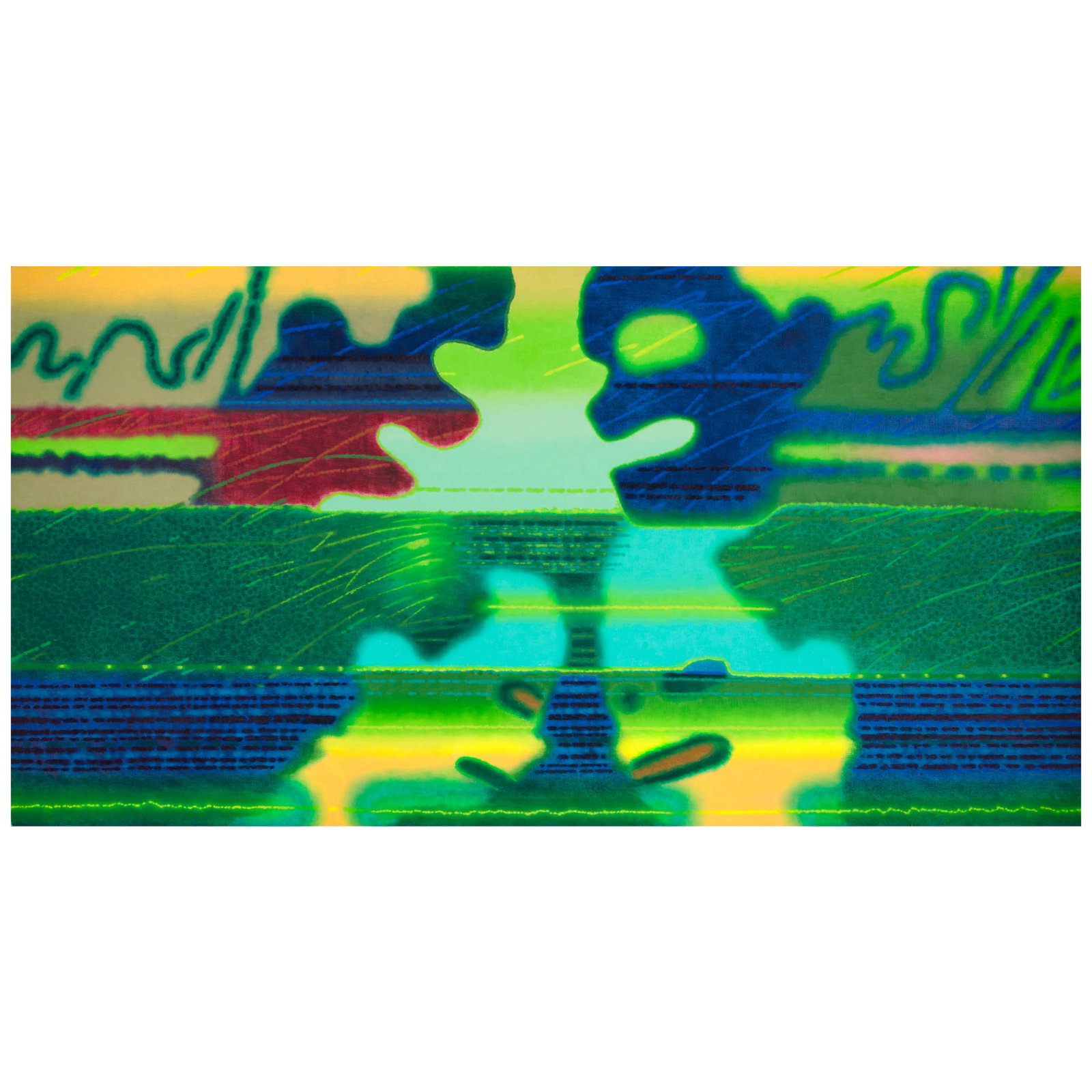 ED PASCHKE (1939-2004) Tofu 42 x 79 7/8 in (106.7 x 202.9 cm) (Painted in 1982) (1 of 1)