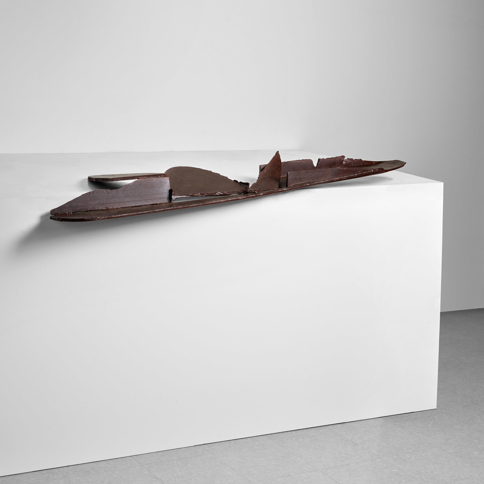 ANTHONY CARO (1924-2013) Table Piece CXXXIX 8 x 68 x 22 in (20.3 x 172.7 x 55.9 cm) (Executed in...: ANTHONY CARO (1924-2013) Table Piece CXXXIX steel, rusted and varnished 8 x 68 x 22 in (20.3 x 172.7 x 55.9 cm) Executed in 1973. This work is unique Footnotes: Provenance Gloria Luria Collecti
