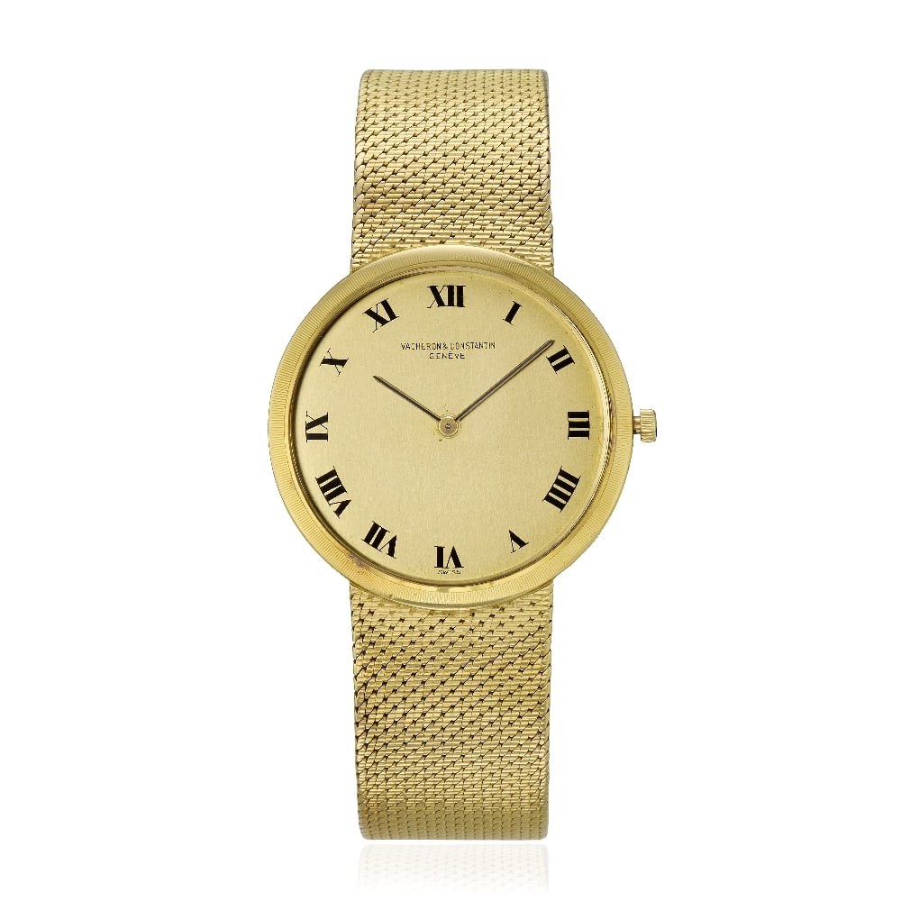 Vacheron & Constantin. A slim 18K gold manual wind bracelet watch Ref: 6352, London Import mark ... (1 of 1)