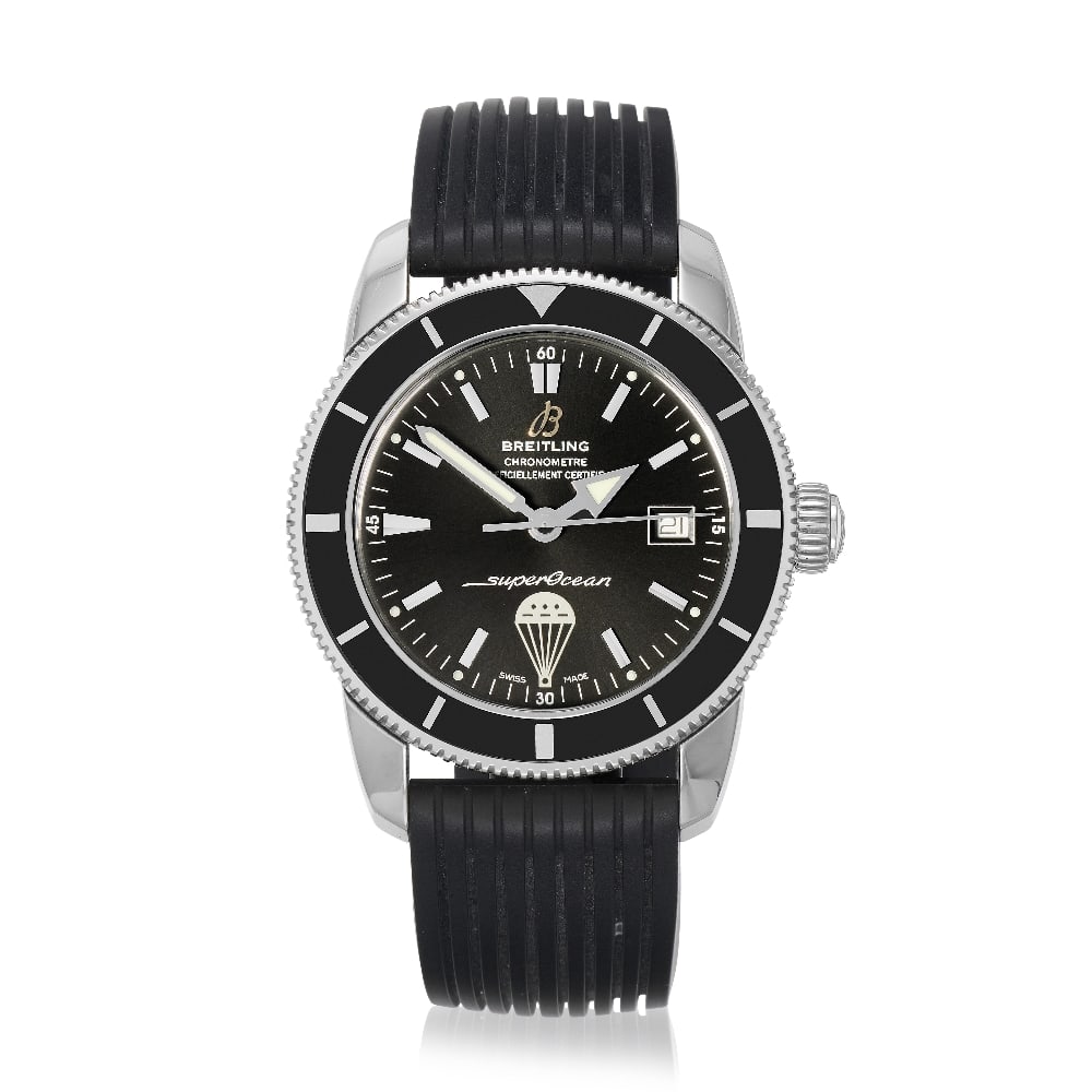 Breitling. A rare Limited Edition automatic calendar wristwatch made for The Special Forces Club...: Breitling. A rare Limited Edition automatic calendar wristwatch made for The Special Forces Club Model: Super Ocean Heritage Special Edition, one of 150 Reference: A17321 Date: Purchased 29th April 20