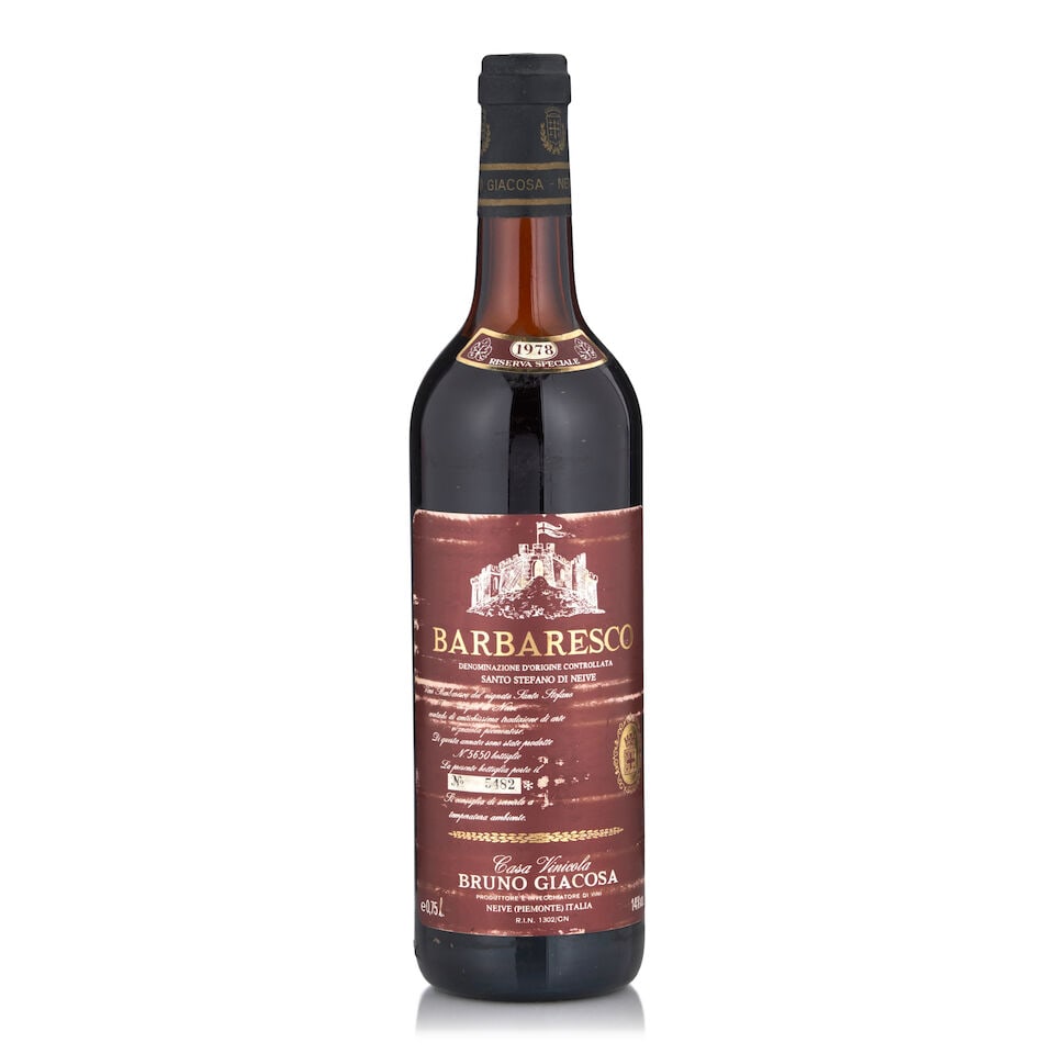 Giacosa Barbaresco Santo Stefano, 1978 (1 bottle, 750ml) (1 of 1)