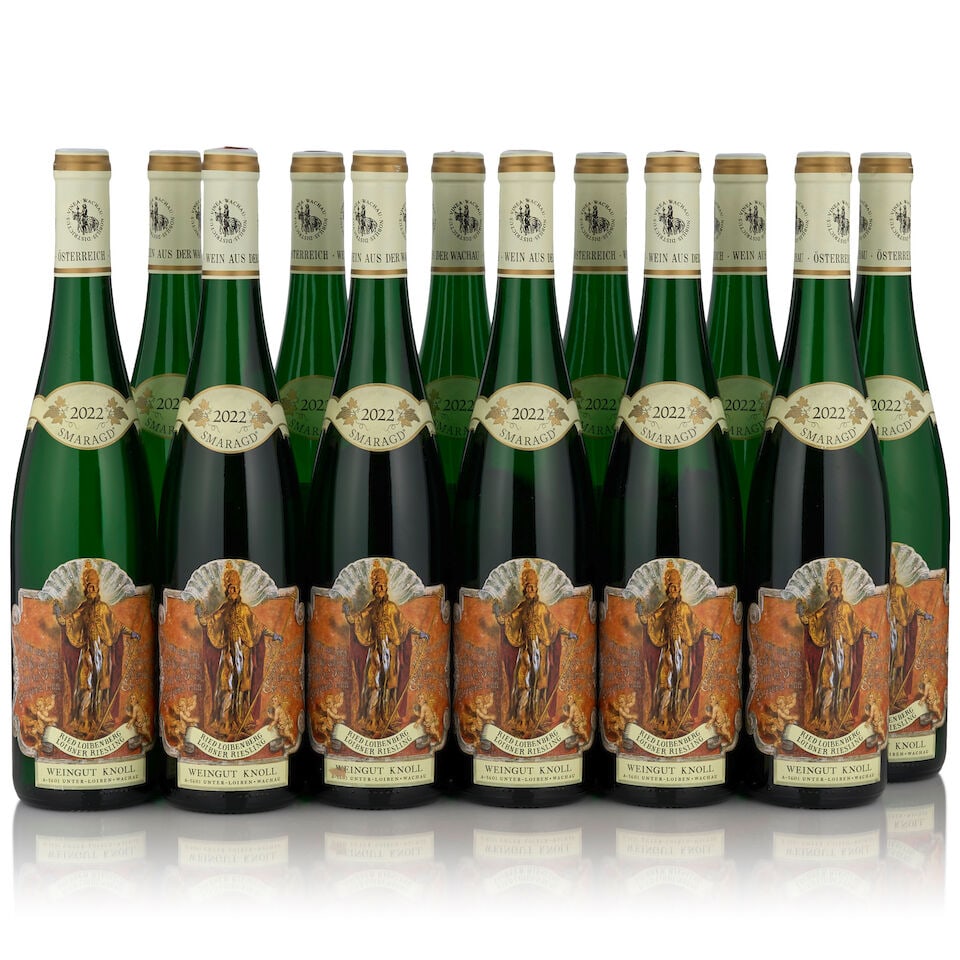 Weingut Knoll, Wachau Loibenberg Riesling Smaragd, 2022 (12 bottles, 750ml): Weingut Knoll, Wachau Loibenberg Riesling Smaragd, 2022 (12 bottles, 750ml) Region: Austria Packaging: two individual six pack cardboard cases This lot is subject to the following lot symbols: