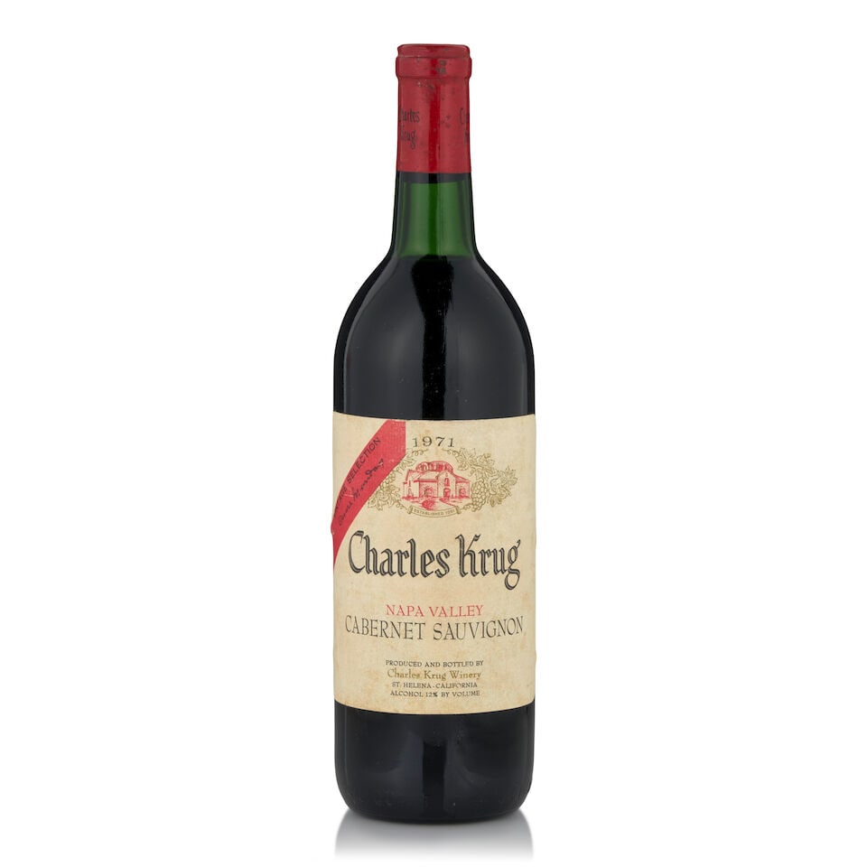 Charles Krug, Cabernet Sauvignon Vintage Selection, 1971 (1 bottle, 750ml) (1 of 1)