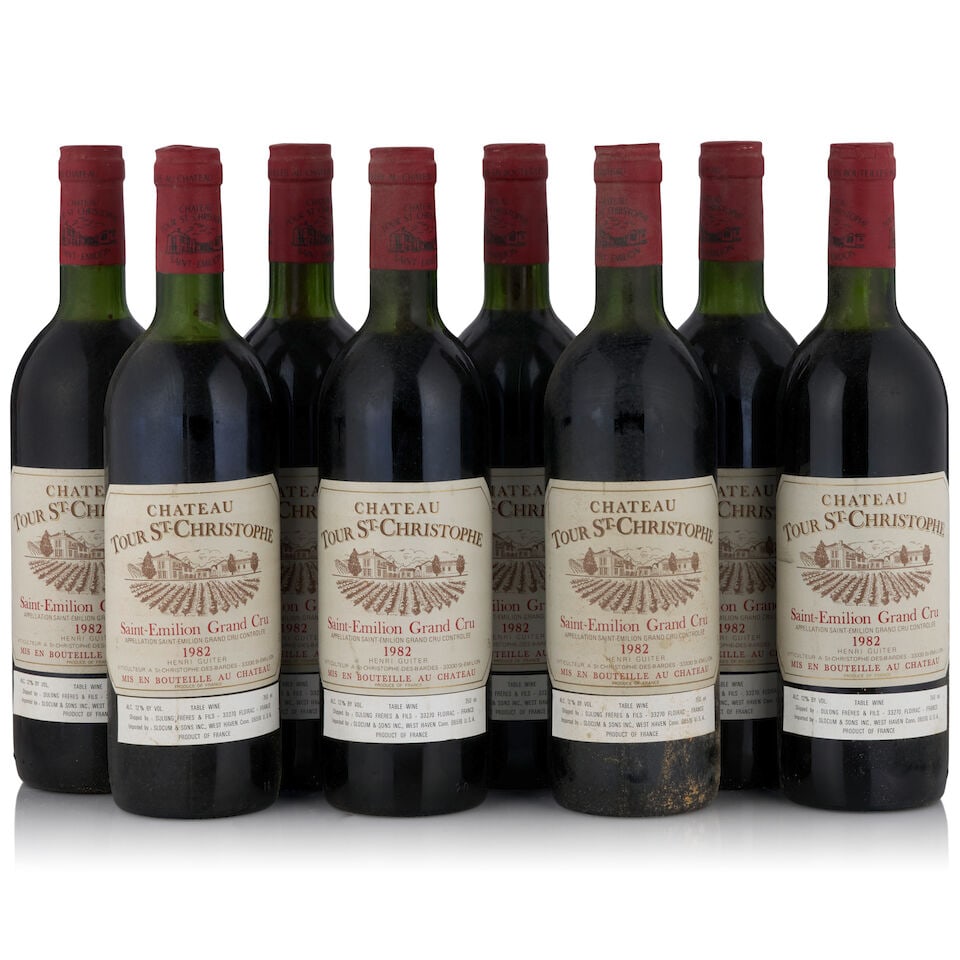 Château Tour Saint-Christophe, 1982 (8 bottles, 750ml) (1 of 1)