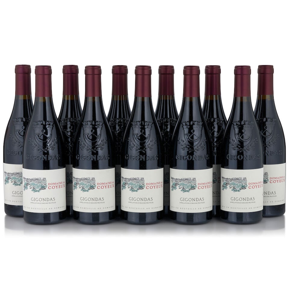 Domaine de Coyeux, Gigondas, 2021 (12 bottles, 750ml): Domaine de Coyeux, Gigondas, 2021 (12 bottles, 750ml) Region: Southern Rhône Packaging: original case This lot is subject to the following lot symbols: • • Zero rated for tax, no tax