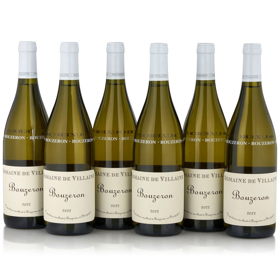 Domaine de Villaine, Bouzeron, 2022 (6 bottles, 750ml): Domaine de Villaine, Bouzeron, 2022 (6 bottles, 750ml) Region: Côte de Beaune Packaging: original case Footnotes: Burgundy This lot is subject to the following lot symbols: • • Zero