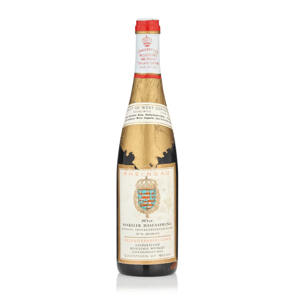 Landgraflich Hessisches, Winkeler Hasensprung Trockenbeerenauslese, 1971 (1 bottle, 750ml) (1 of 1)
