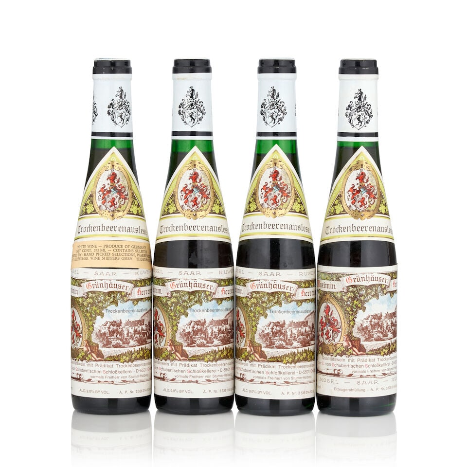 Von Schubert Maximin Grunhauser, Herrenberg Trockenbeerenauslese, 1989 (4 bottles, 375ml) (1 of 1)