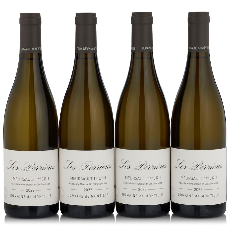 Domaine de Montille, Meursault les Perrières, 2022 (4 bottles, 750ml): Domaine de Montille, Meursault les Perrières, 2022 (4 bottles, 750ml) Region: Côte de Beaune Footnotes: Burgundy This lot is subject to the following lot symbols: • • Zero rated