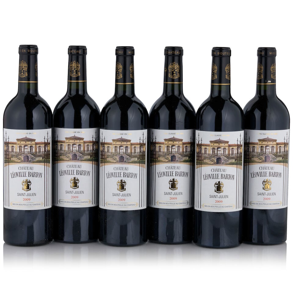 Château Léoville Barton, 2009 (6 bottles, 750ml): Château Léoville Barton, 2009 (6 bottles, 750ml) Region: Saint-Julien Footnotes: Bordeaux, Left Bank This lot is subject to the following lot symbols: • • Zero rated for tax, no 