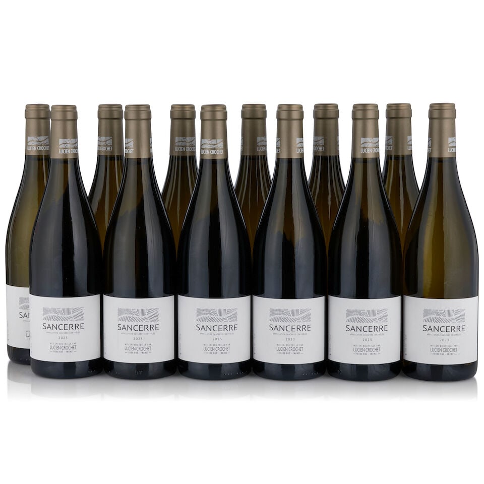 Lucien Crochet, Sancerre, 2023 (12 bottles, 750ml): Lucien Crochet, Sancerre, 2023 (12 bottles, 750ml) Region: Loire Packaging: original cardboard case This lot is subject to the following lot symbols: • • Zero rated for tax, no tax will be