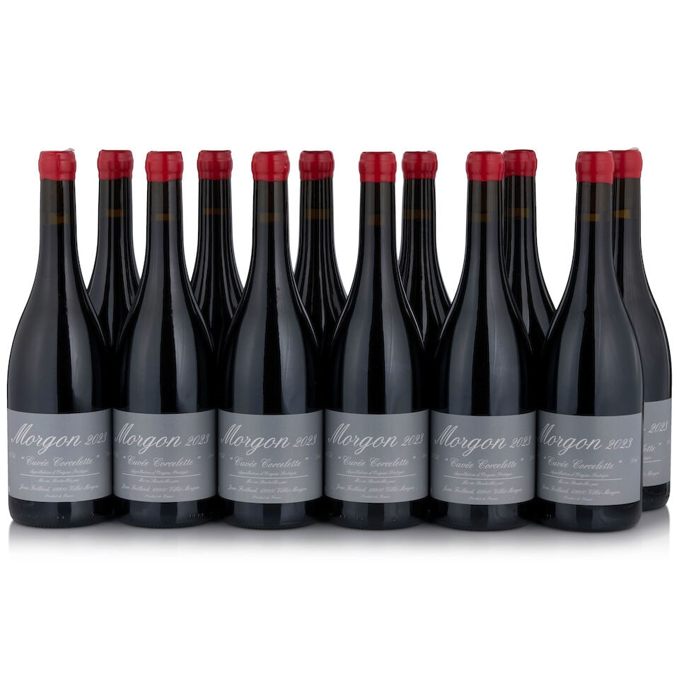 Jean Foillard, Morgon Cuvée Corcelette, 2023 (12 bottles, 750ml): Jean Foillard, Morgon Cuvée Corcelette, 2023 (12 bottles, 750ml) Region: Beaujolais Packaging: original cardboard case This lot is subject to the following lot symbols: • • Zero