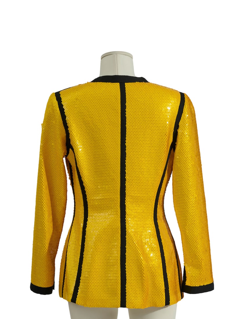 Chanel, collection Prêt-à-Porter, Printemps/Eté 1991. Veste Surf à sequins j... - 2