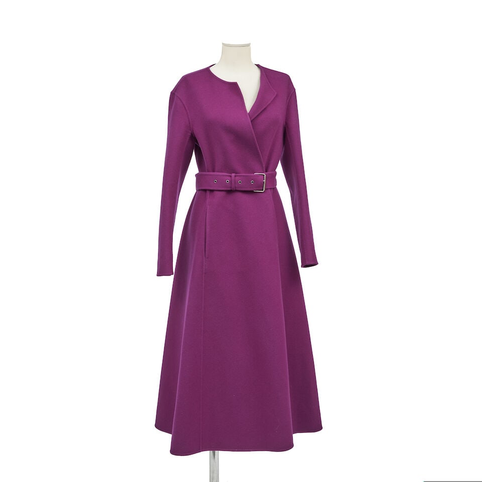 Christian Dior, collection Prêt à Porter Croisière 2024. Manteau en lainage violi... (1 of 1)