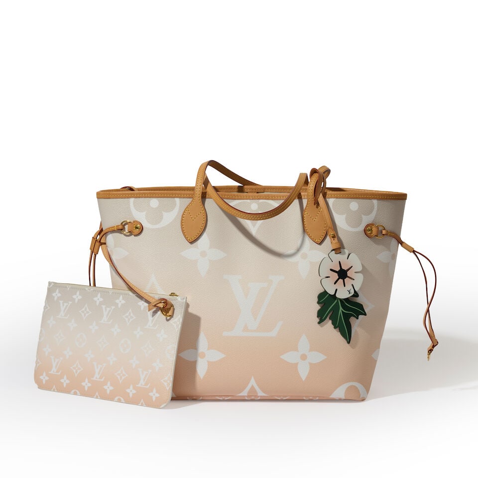 Louis Vuitton, collection LV by The Pool 2021. Sac Neverfull MM en toile Monogram brume dans les... (1 of 3)
