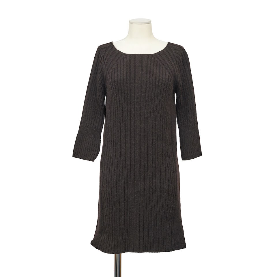 Hermès Paris. Robe courte d'hiver en poils de chameau ébène. Hermès Paris. S... (1 of 1)