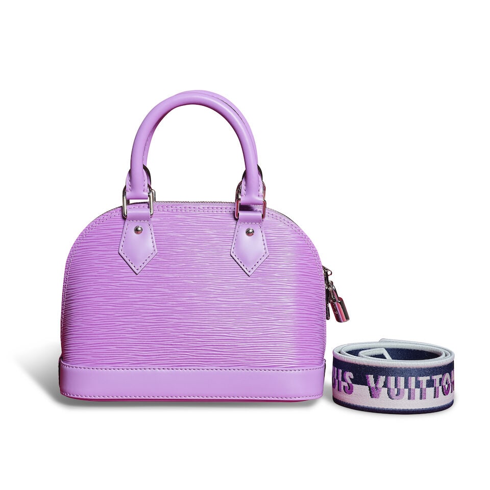 Louis Vuitton, année 2023. Sac Alma BB en cuir épi lilas. Louis Vuitton, year 2023. Al... - 2