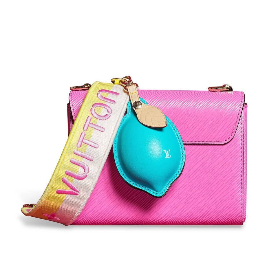 Louis Vuitton, année 2022. Sac Twist en cuir Epi rose. Louis Vuitton, 2022. Twist bag in pi... - 2