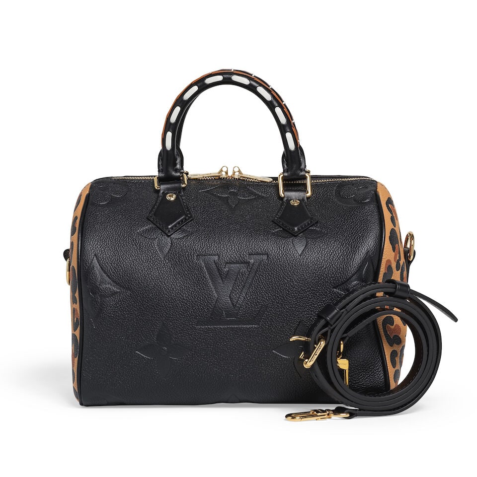 Louis Vuitton, collection Automne/Hiver 2021. Sac Speedy Bandoulière 25 en cuir Monogram Em... - 2