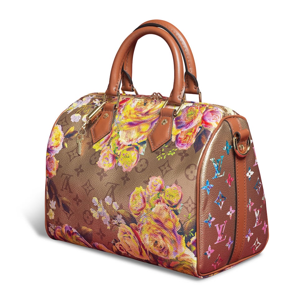 Louis Vuitton, collection Automne/Hiver 2022. Sac Speedy 25 Bandoulière Garden Roses en toi... - 2