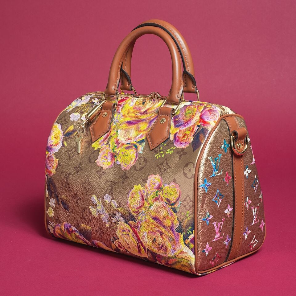 Louis Vuitton, collection Automne/Hiver 2022. Sac Speedy 25 Bandoulière Garden Roses en toi... - 3
