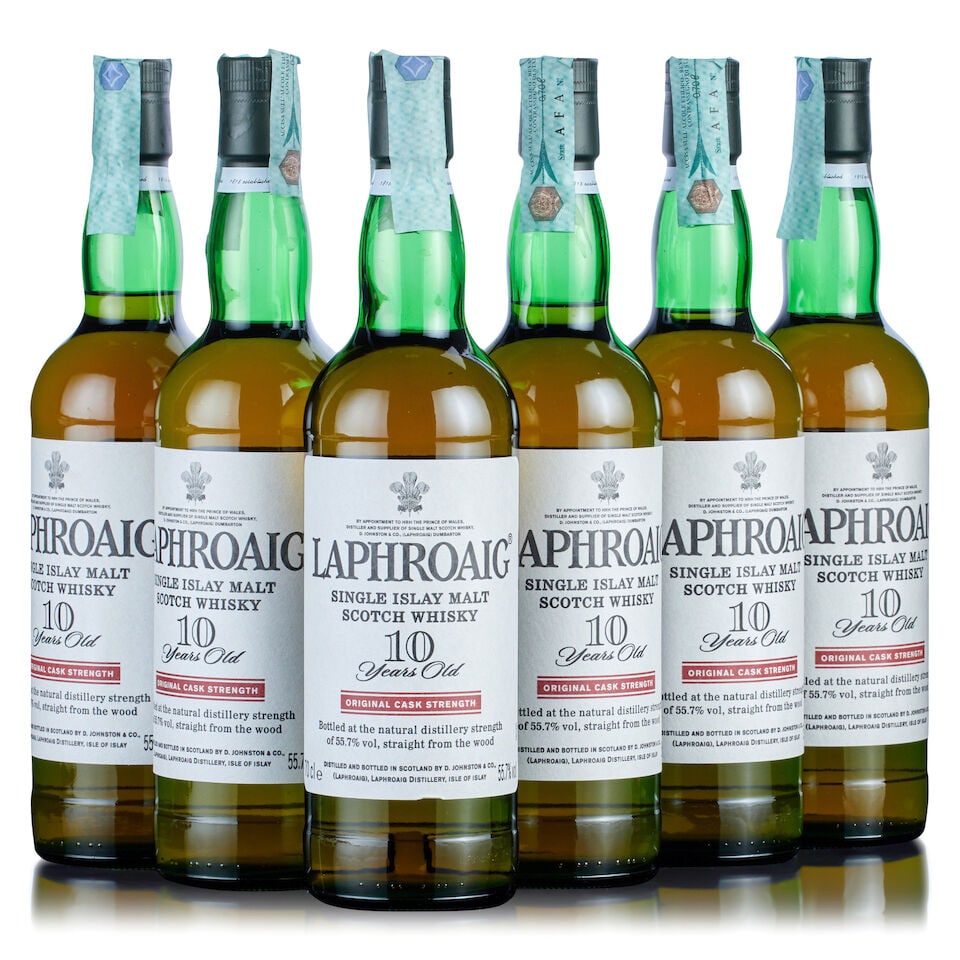 Laphroaig 10 Year Old Original Cask Strength (6x 70cl) (1 of 3)