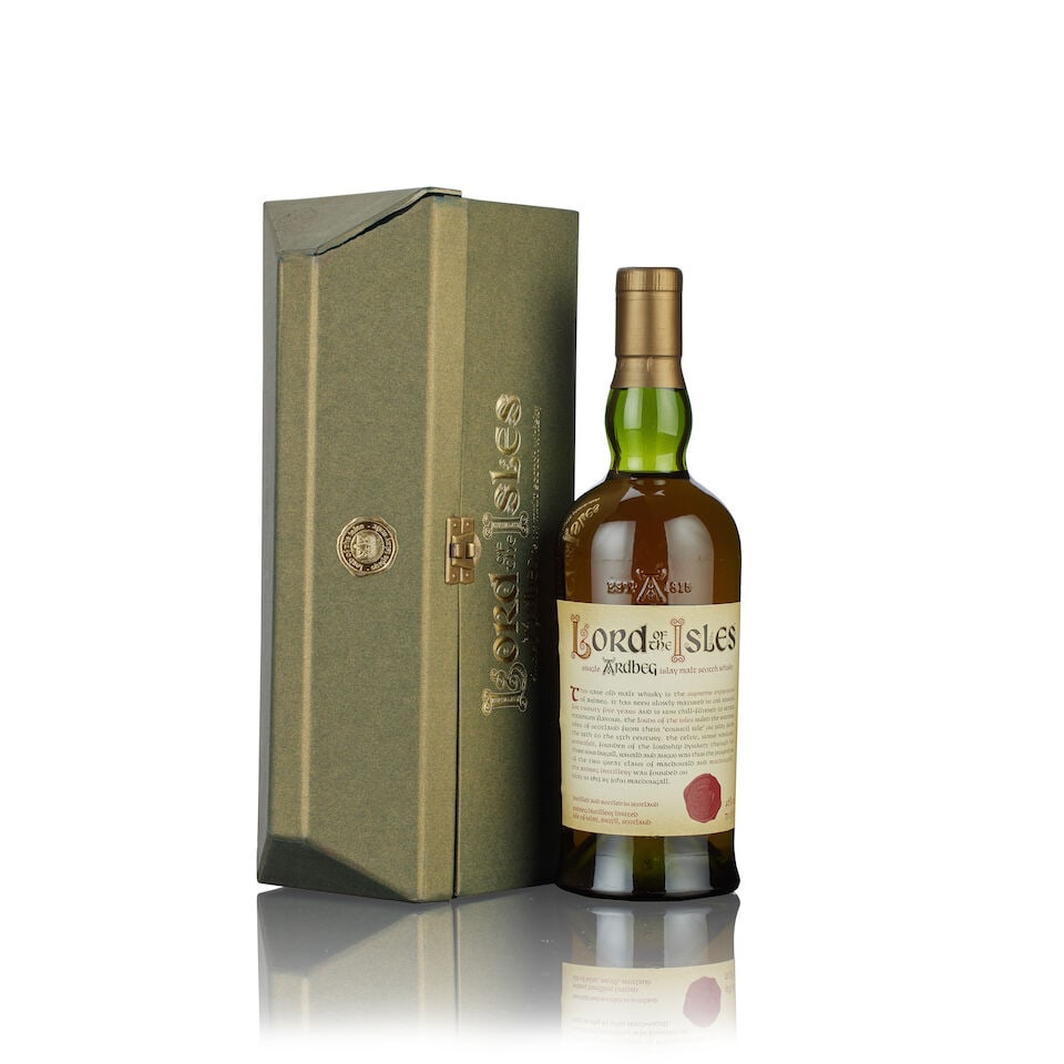 Ardbeg 25 Year Old Lord of Isles (1x 70cl): Ardbeg 25 Year Old Lord of Isles (1x 70cl) Region: Islay, single malt Capsule: good condition Label: good labelling Packaging: in original presentation case Alcohol content: 46% ABV Notes: Released be