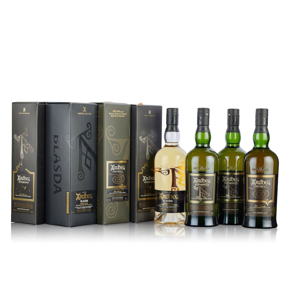 Ardbeg Blasda (1x 70cl) Ardbeg Supernova Stellar Release, 2009 (2x 70cl) Ardbeg Corryvreckan (1x... (1 of 2)