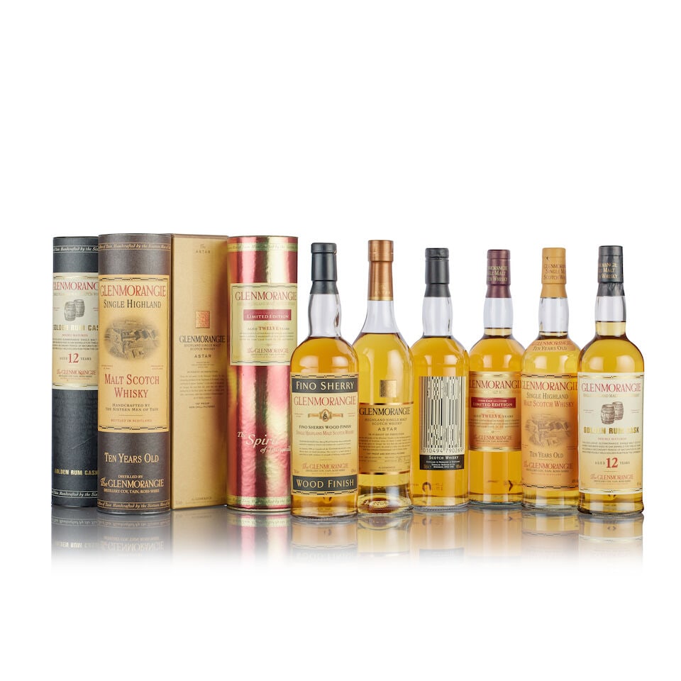 Glenmorangie Fino Sherry (1x 70cl) Glenmorangie Astar (1x 70cl) Glenmorangie 80/20 (1x 70cl) G... (1 of 2)