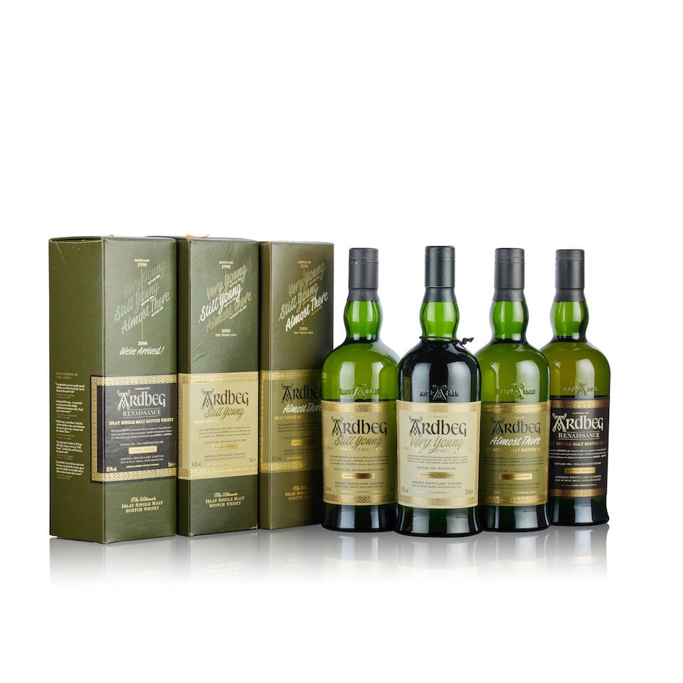 Ardbeg Still Young 2nd Release , 1998 (1x 70cl) Ardbeg Very Young 3rd Release, 1998 (1x 70cl) ... (1 of 2)