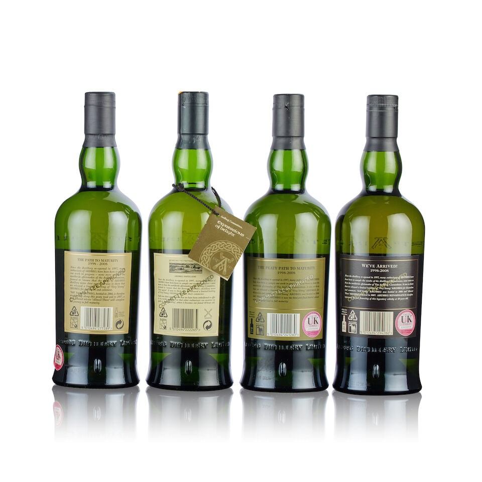 Ardbeg Still Young 2nd Release , 1998 (1x 70cl) Ardbeg Very Young 3rd Release, 1998 (1x 70cl) ... - 2