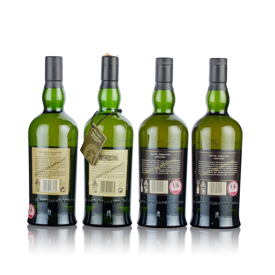Ardbeg Still Young 2nd Release , 1998 (1x 70cl) Ardbeg Very Young , 1998 (1x 70cl) Ardbeg Renais... - 2