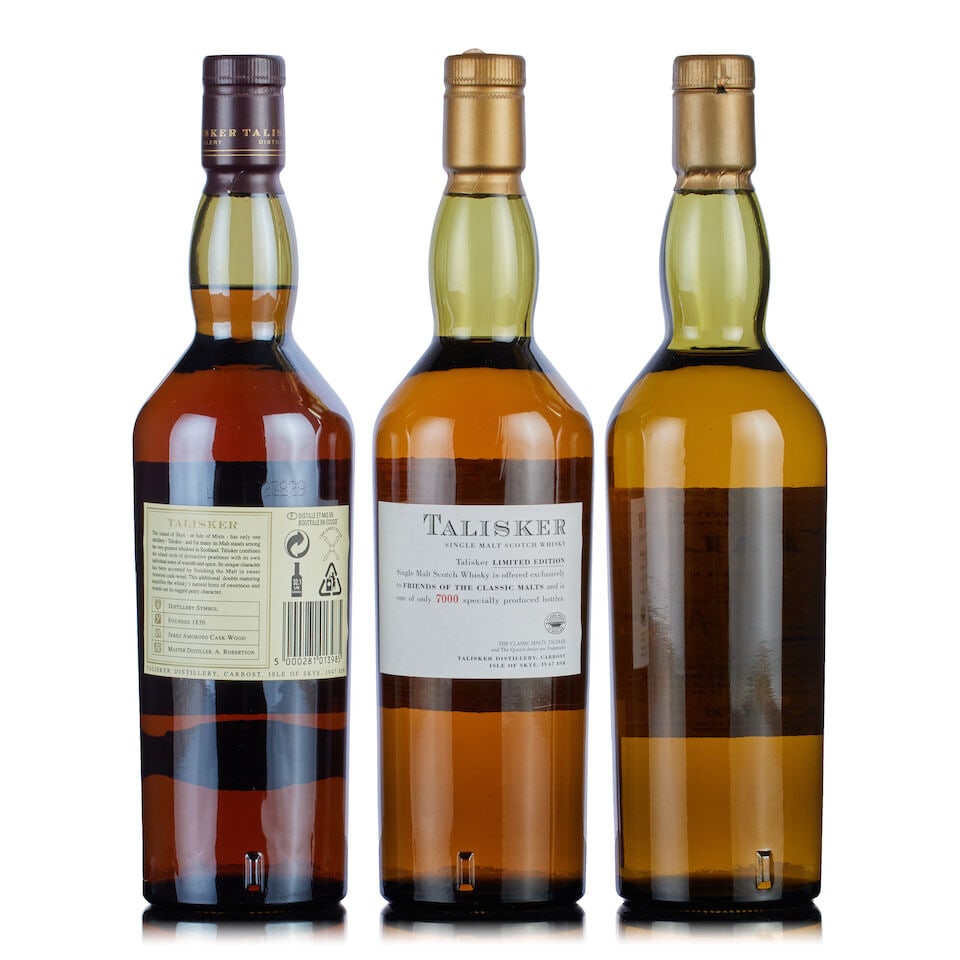 Talisker Special Release TD-S:5BN, 1987 (1x 70cl) Talisker Friends of The Classic Malts, 1989 ... - 2