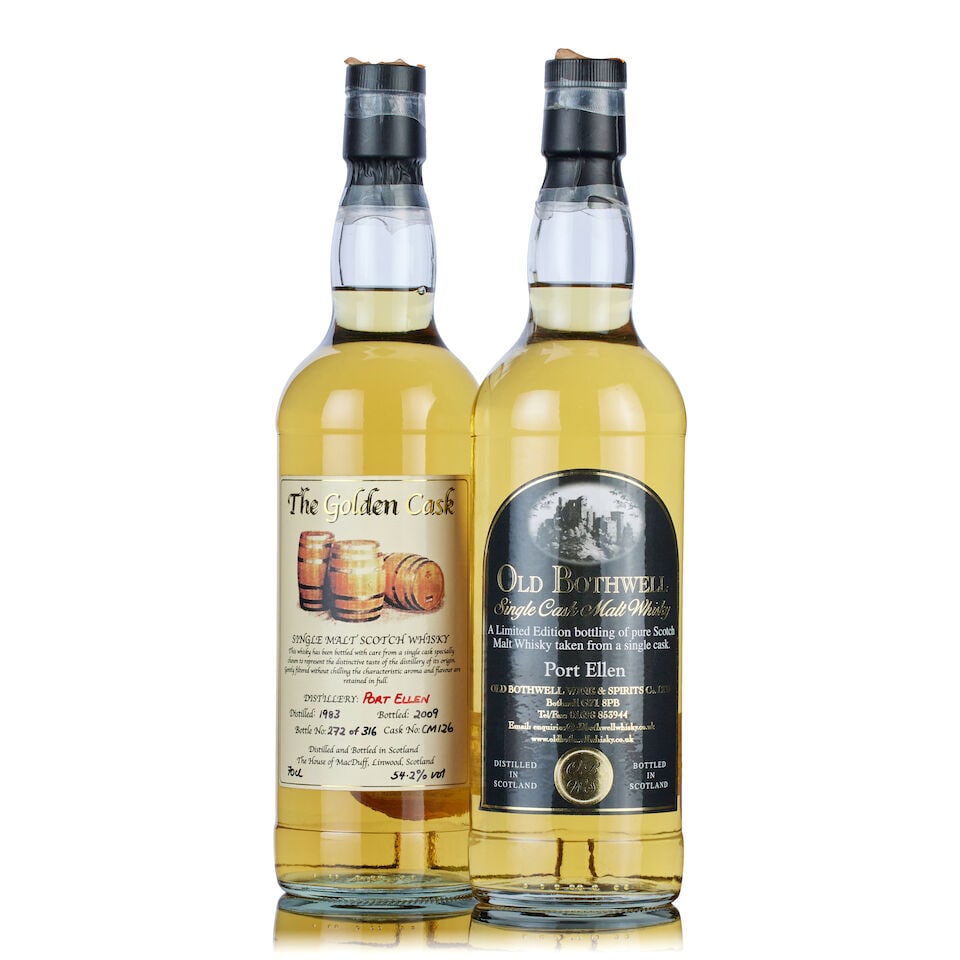 Port Ellen The Golden Cask , 1983 (1x 70cl) Port Ellen 28 Year Old, Old Bothwell Single Cask (... (1 of 2)