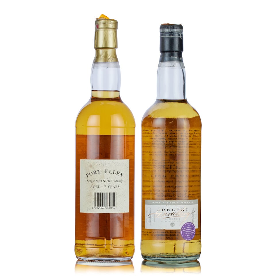 Port Ellen 24 Year Old Adelphi , 1975 (1x 70cl) Port Ellen 17 Year Old Cask Strength, Douglas ... - 2