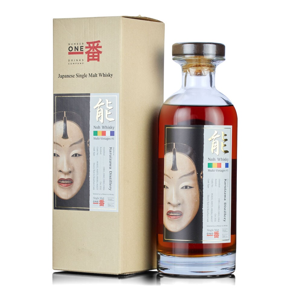 Karuizawa Noh Whisky Multi Vintage #1, 1981, 1982, 1983, 1984 (1x 70cl) (1 of 2)